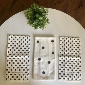 KATE SPADE set of 3 kitchen towels